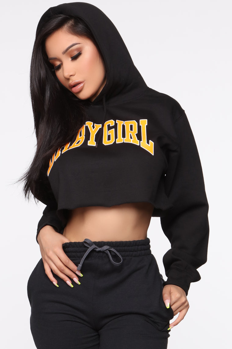 black hoodie for girl