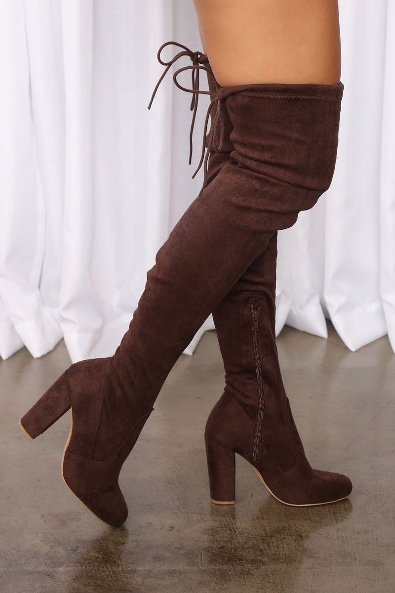 Pretty In Thigh High Boots - Chocolate | Fashion Nova, Shoes | Fashion Nova
