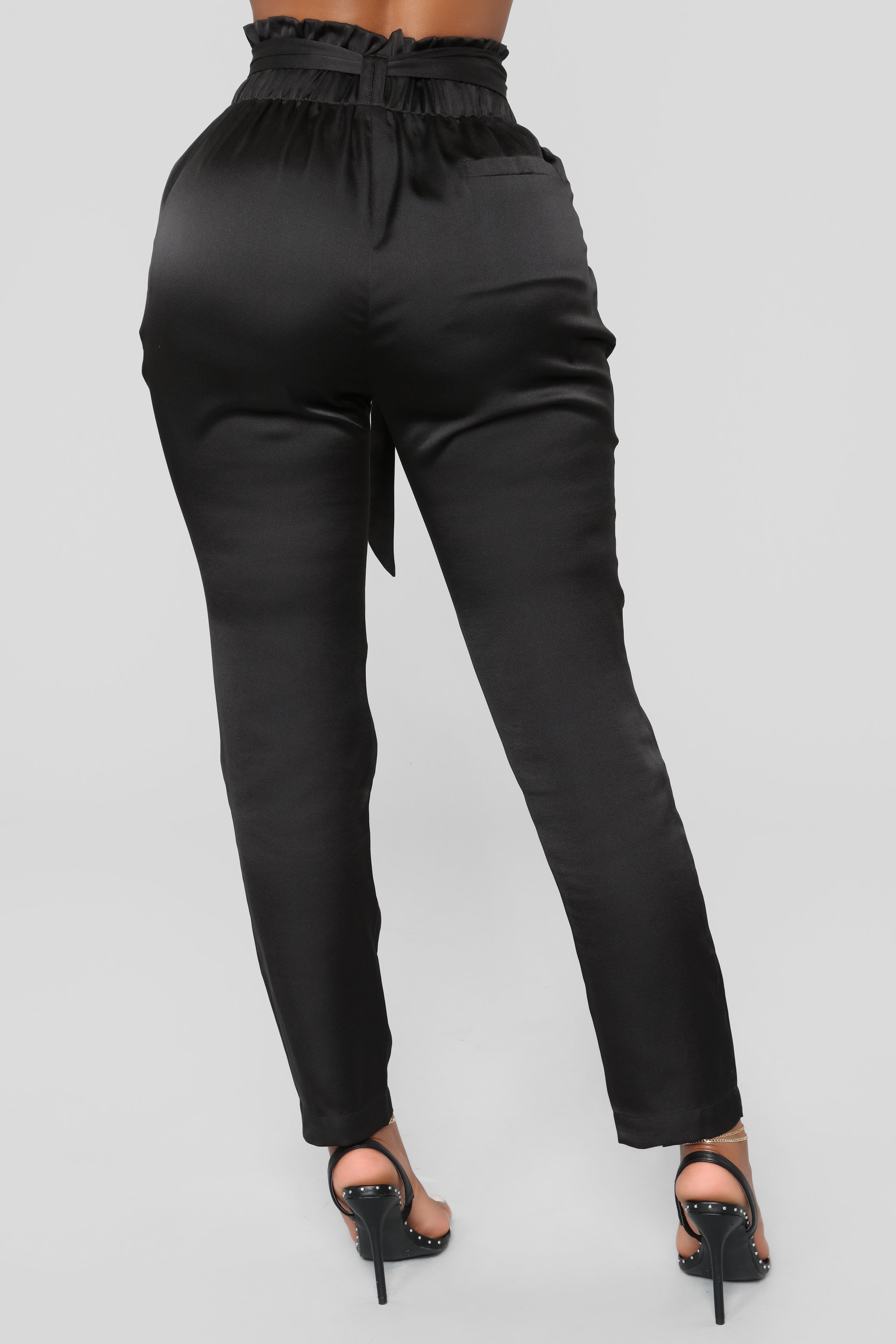Teresa Tie Waist Pants - Black – Fashion Nova