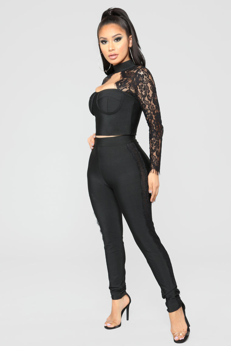 Banded In Love Bandage Set - Black, Matching Sets | Fashion Nova