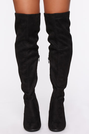 black thigh high boots cheap