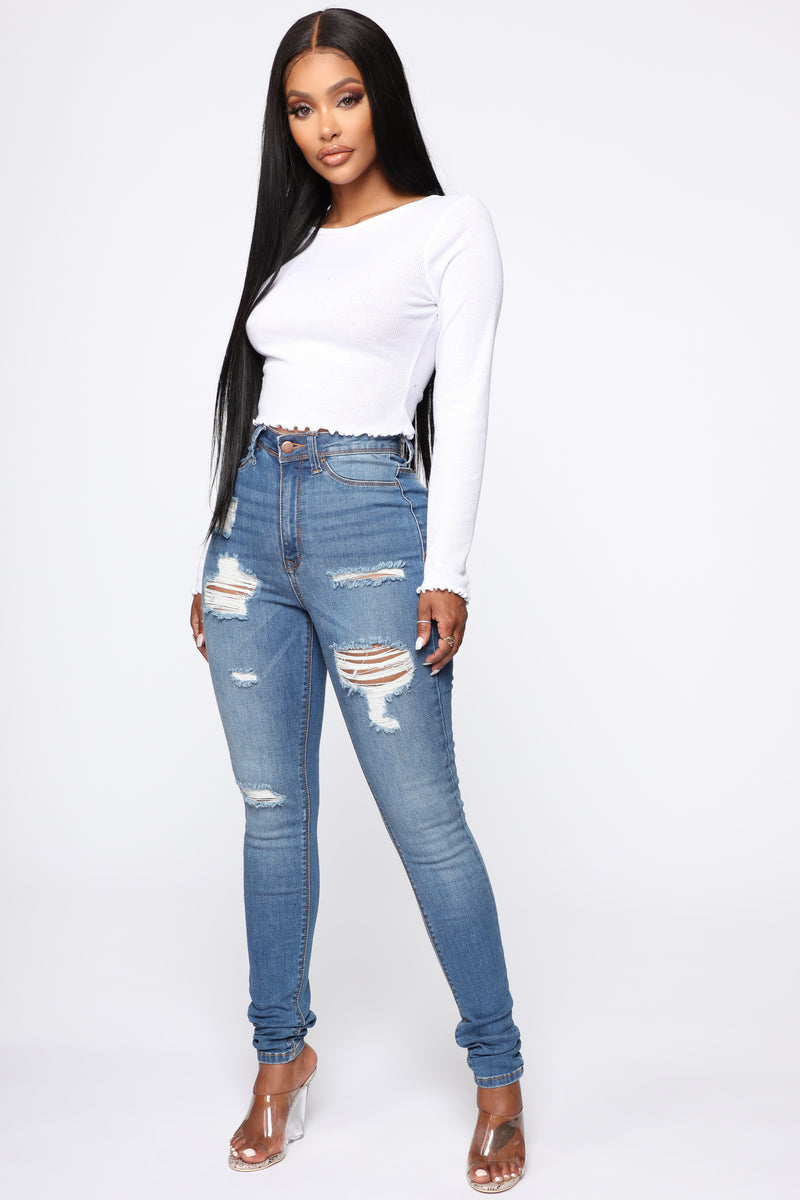 Heavy Lifting Jeans - Medium Blue, Jeans | Fashion Nova