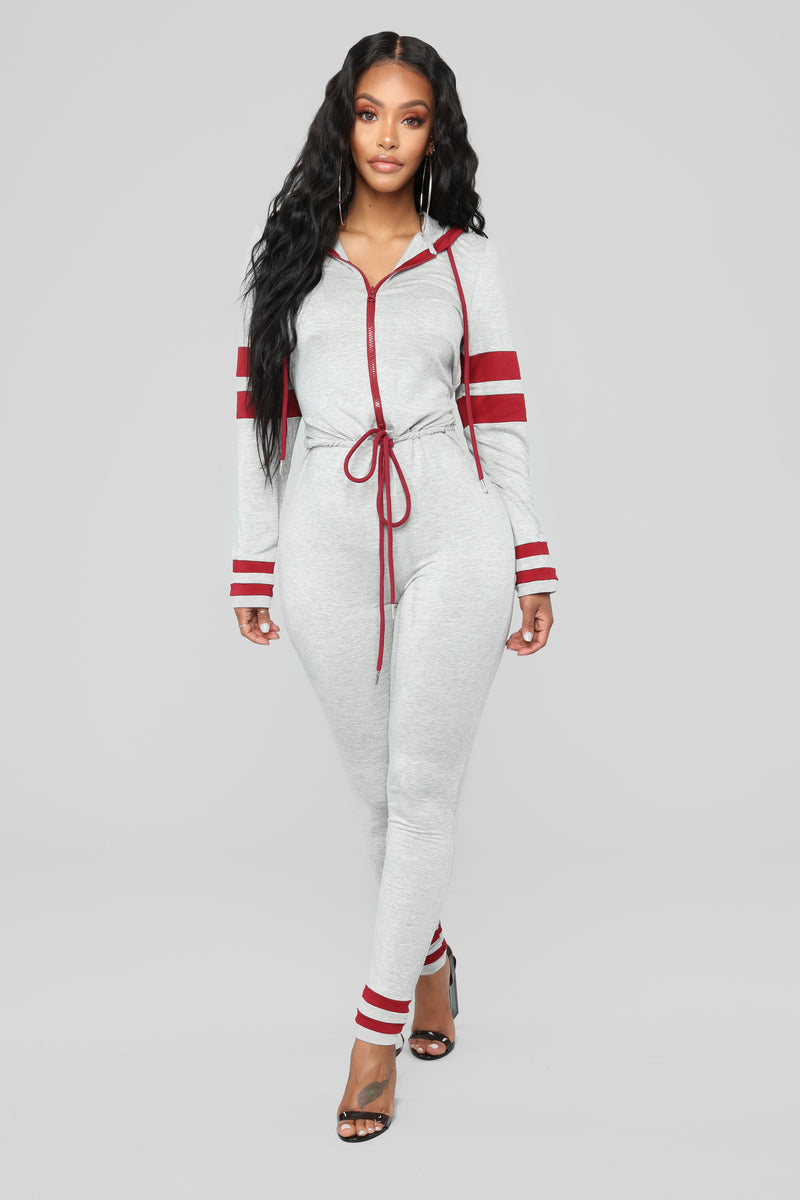 Find Myself Lounge Jumpsuit - Heather/Wine | Fashion Nova, Jumpsuits ...