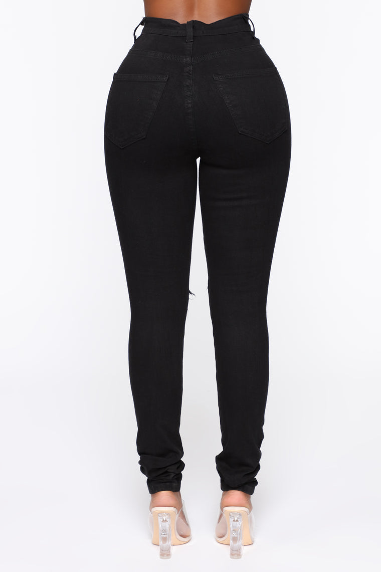 Blanched Jeans - Black - Jeans - Fashion Nova