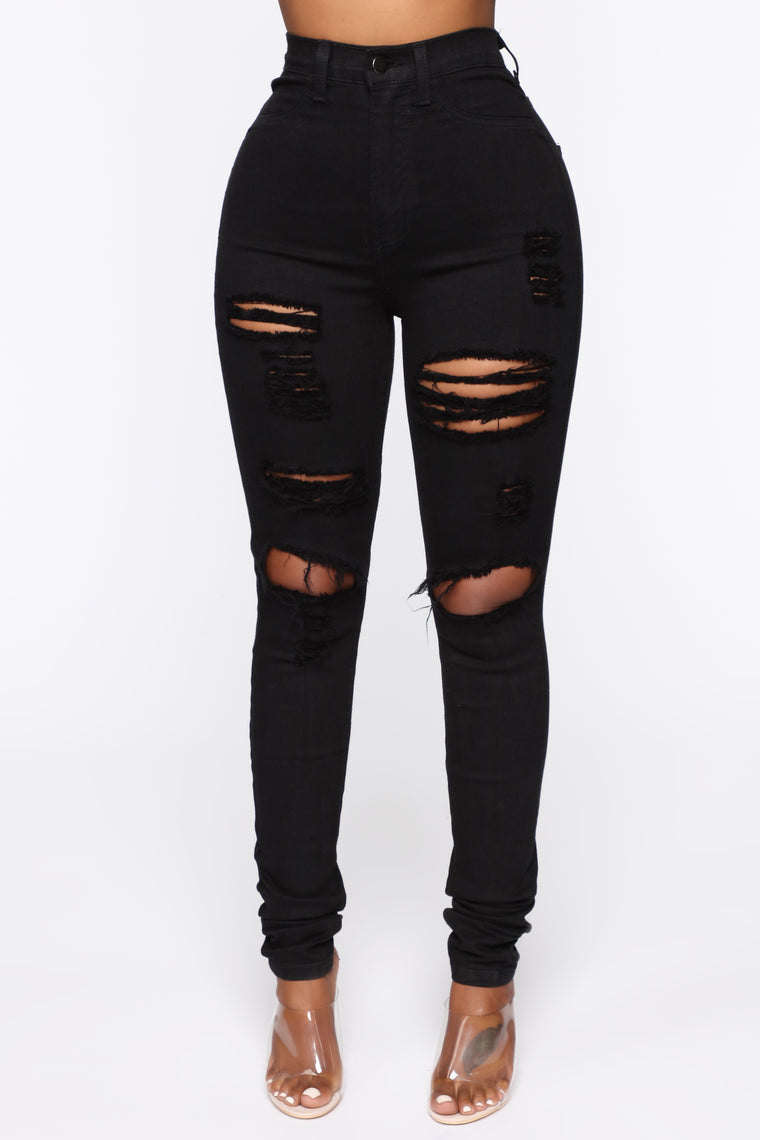Blanched Jeans - Black, Jeans | Fashion 