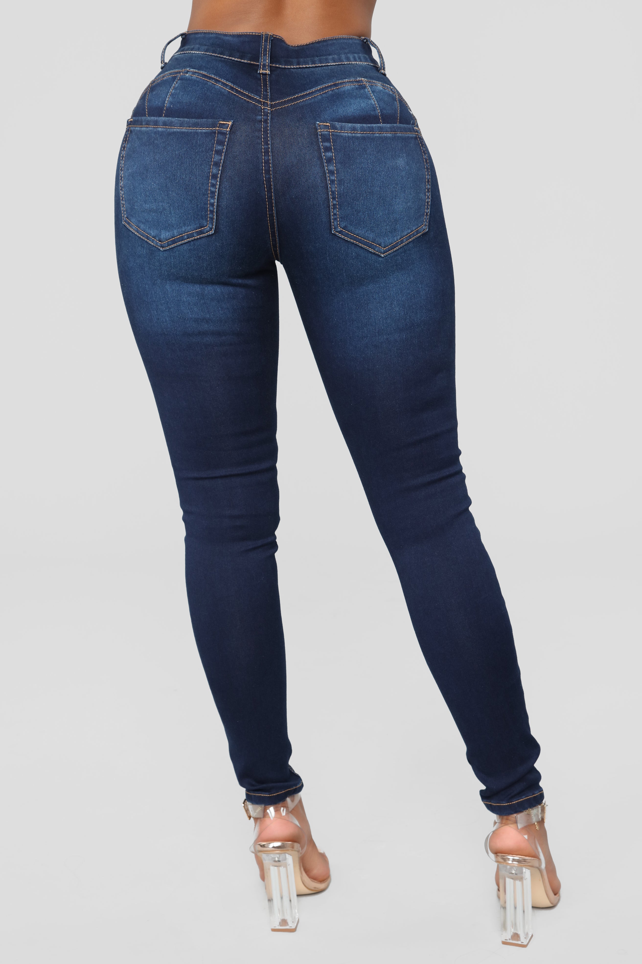 Alexa High Rise Skinny Jeans - Dark Denim – Fashion Nova