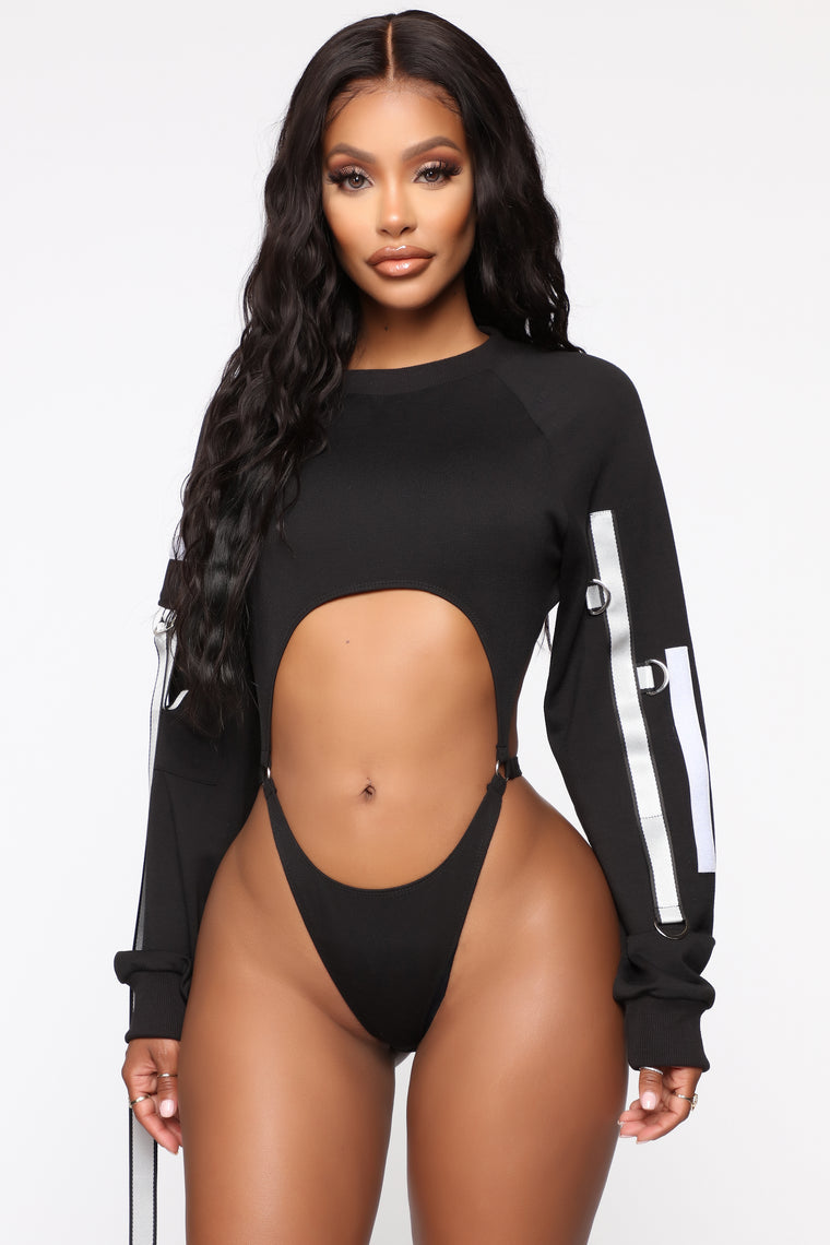 fashion nova black bodysuit