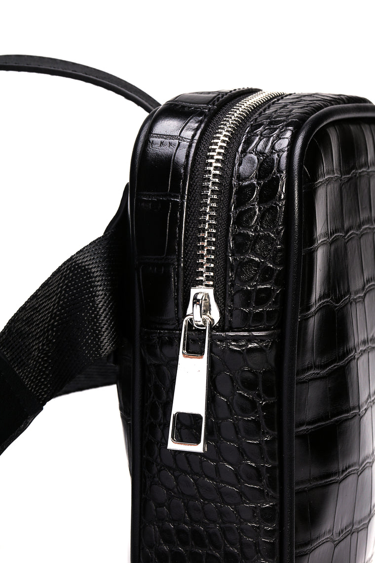 FN Chest Bag - Black Crocodile - Mens Accessories - Fashion Nova