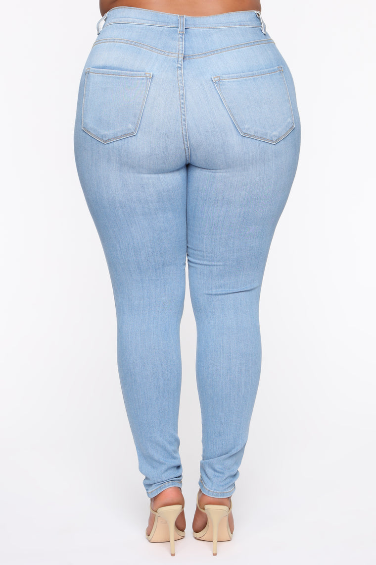 Tough Luck Jeans - Light Blue – Fashion Nova