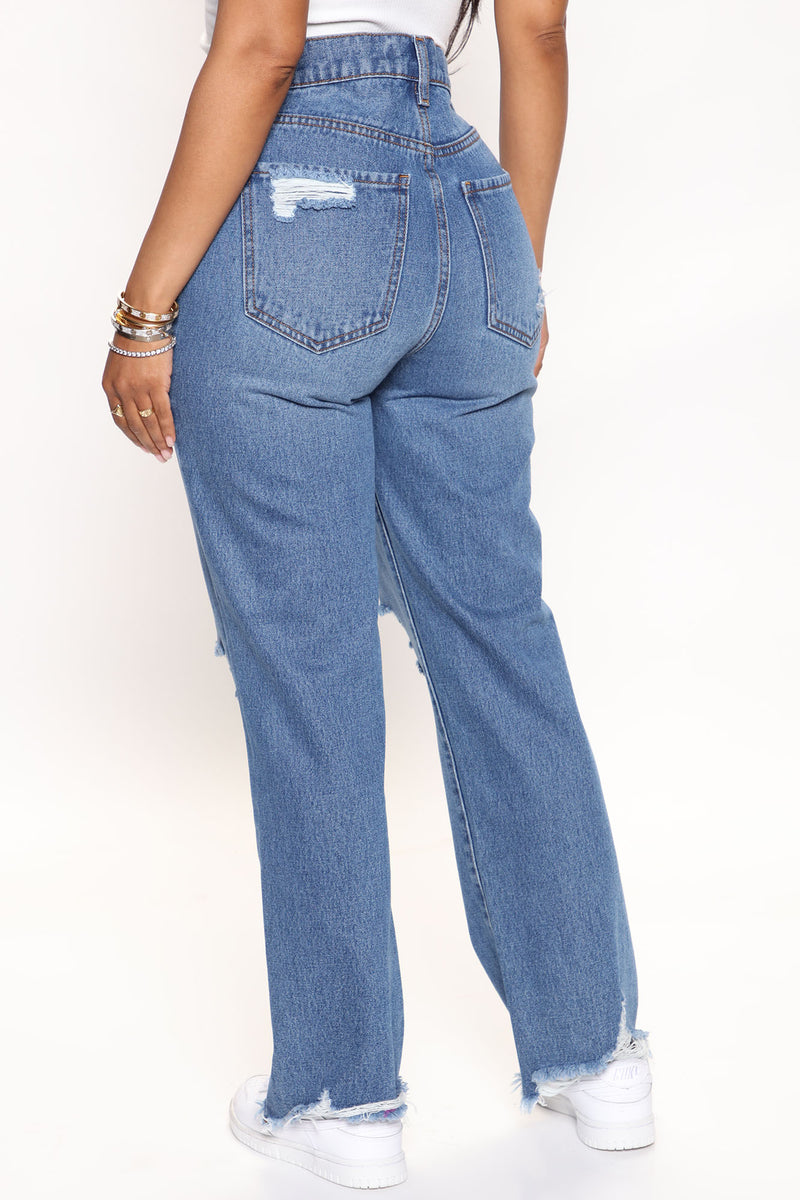 Cowgirl Straight Leg Jeans - Medium Blue Wash | Fashion Nova, Jeans ...