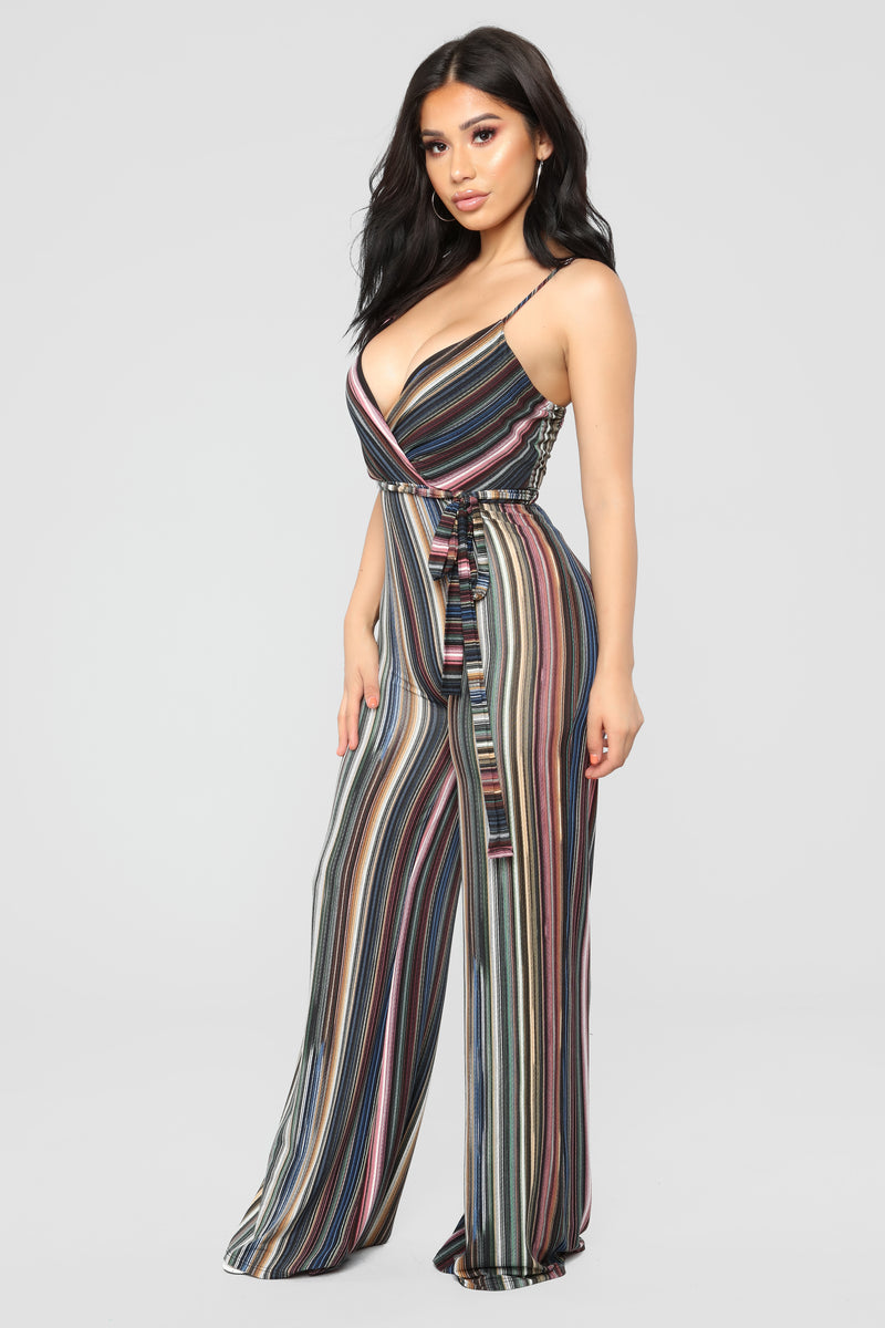 Kristina Stripe Jumpsuit - Multi | Fashion Nova, Jumpsuits | Fashion Nova