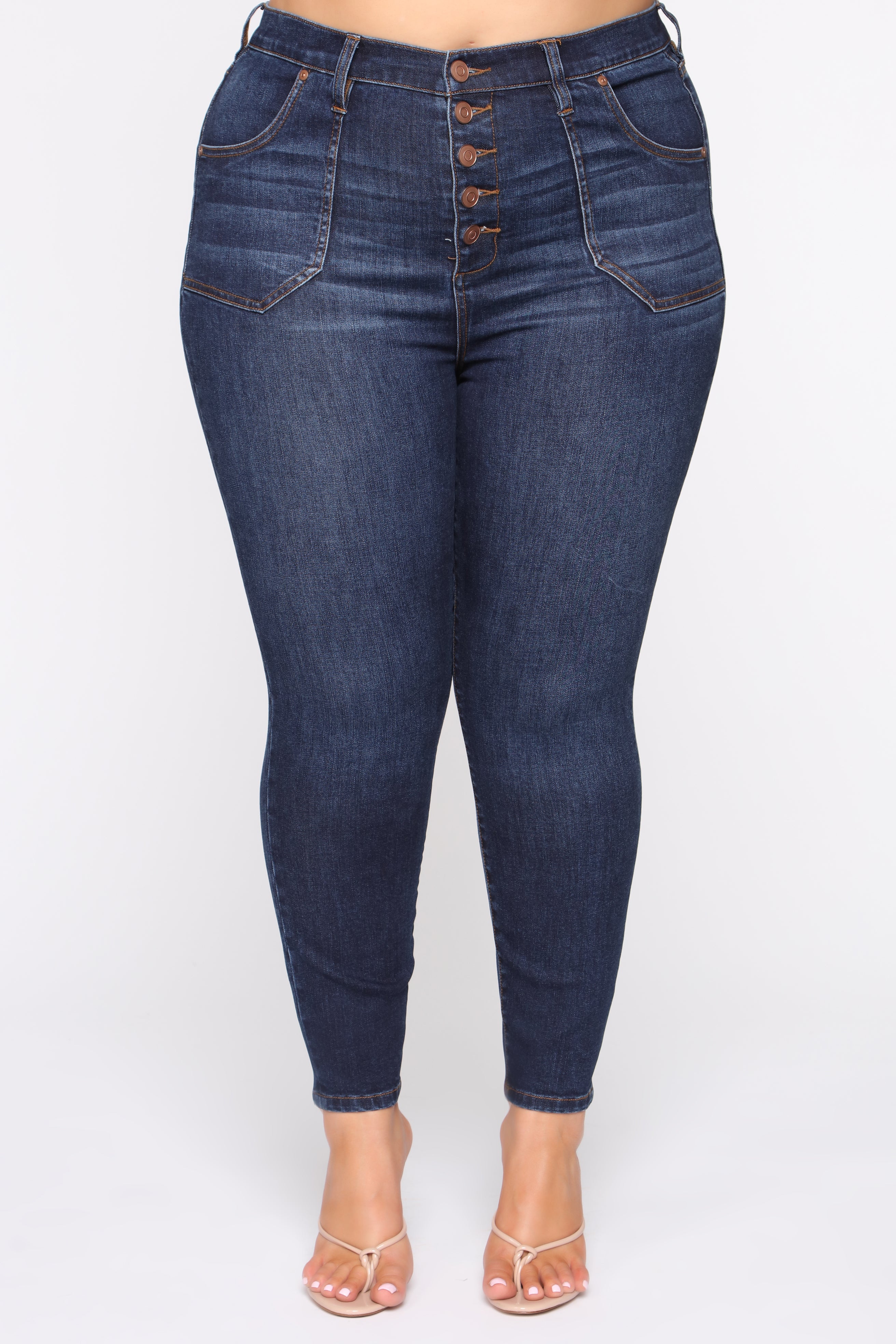 Nequita II High Rise Skinny Jeans - Dark Wash – Fashion Nova