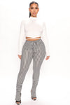 Got It Stacked Pant - Black/White