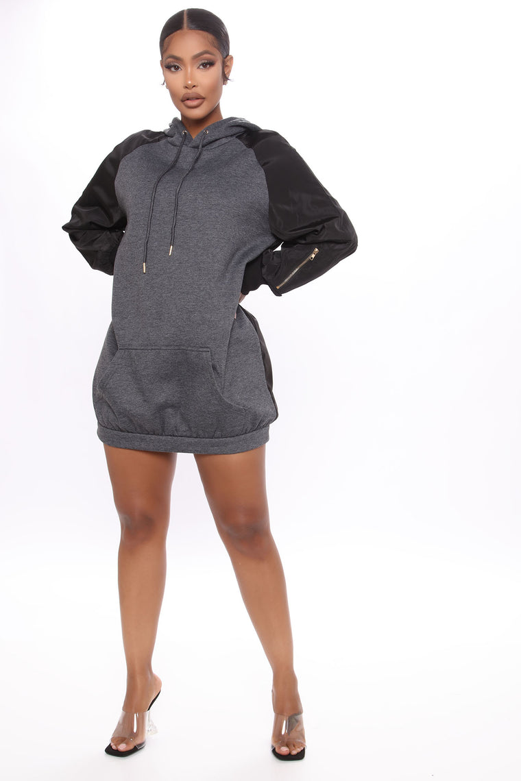 sweatshirt mini dress