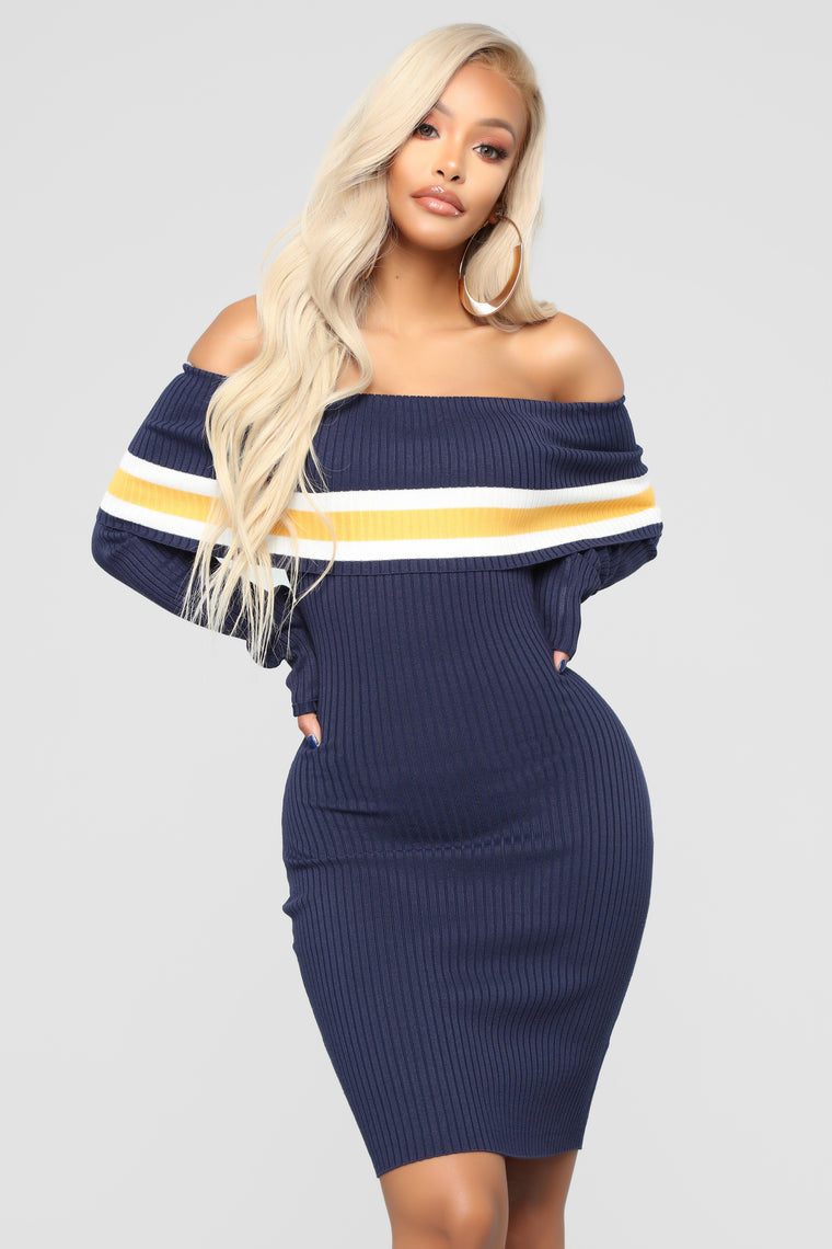 navy sweater dresses