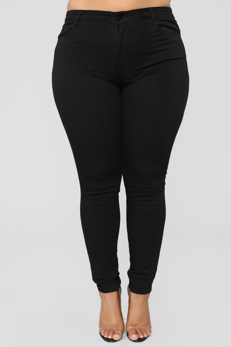 High Waisted Skinnies - Black