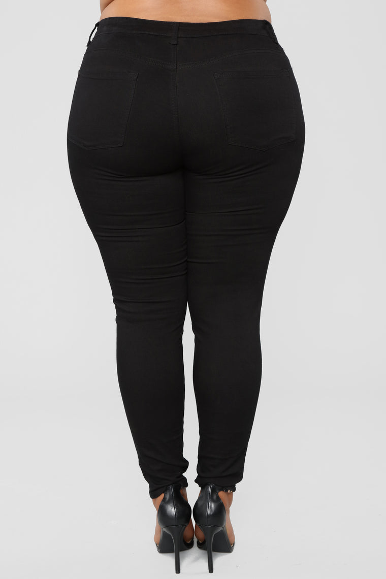 High Waisted Skinnies - Black