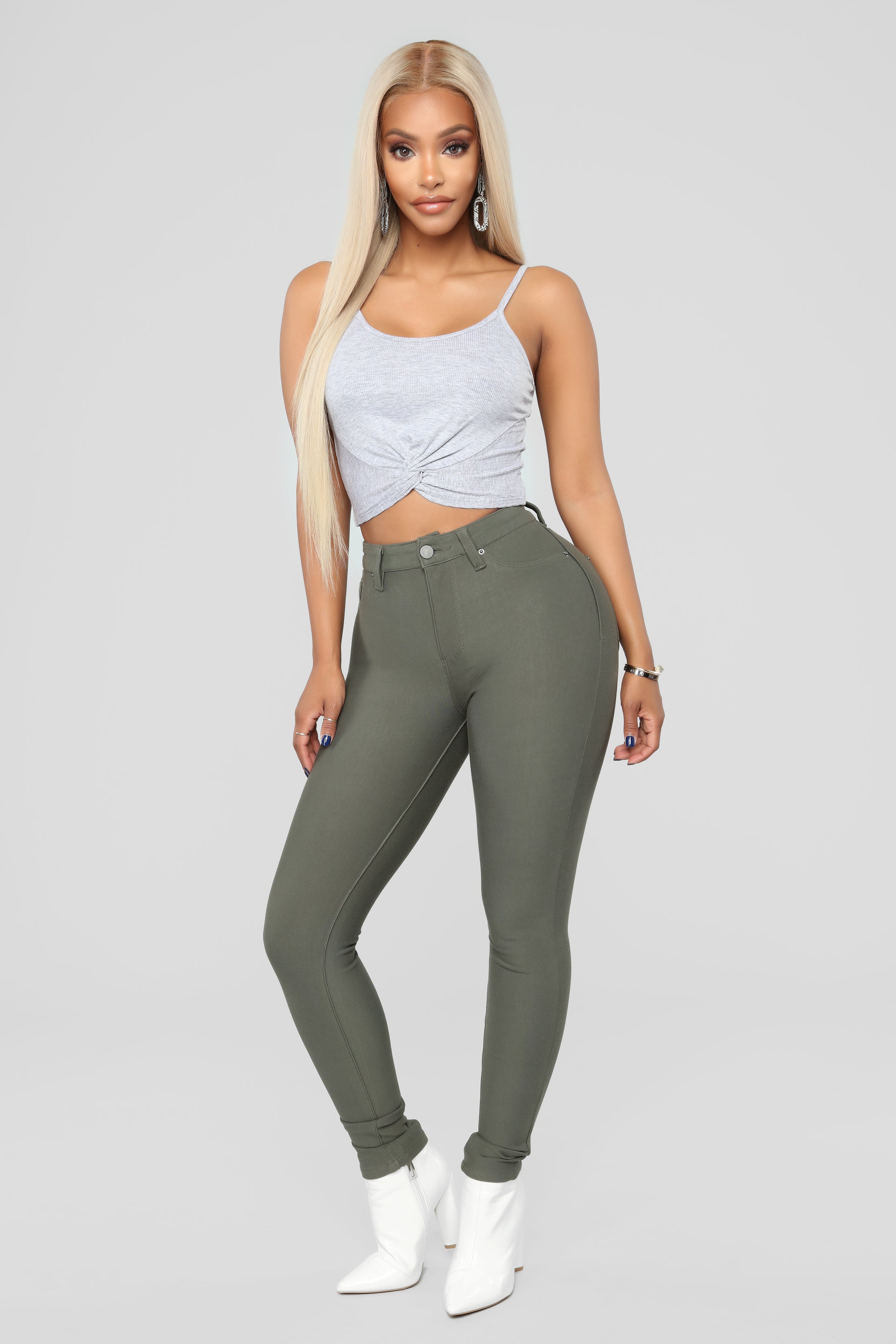 Oh Behave Ponte Pants - Olive – Fashion Nova