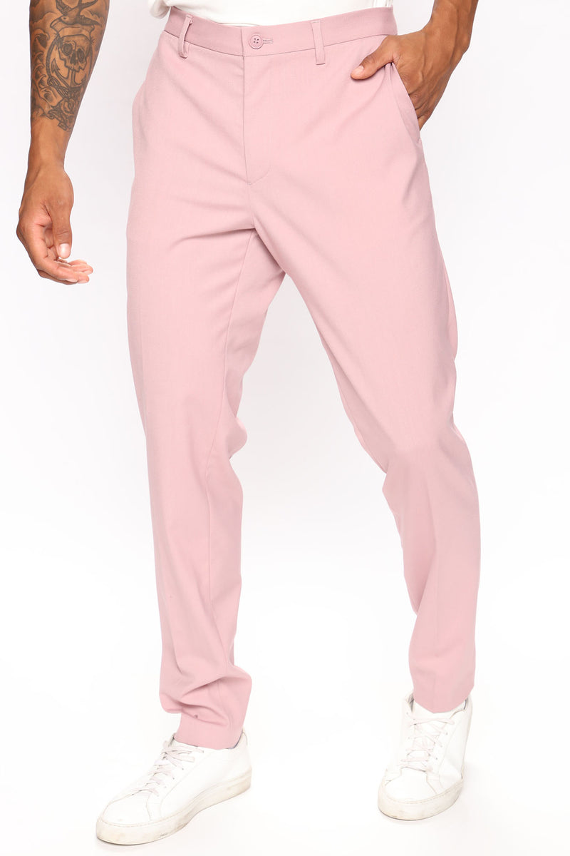 The Modern Stretch Slim Trouser - Mauve | Fashion Nova, Mens Pants ...