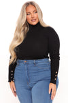 Meet Me Somewhere Turtle Neck Sweater - Black