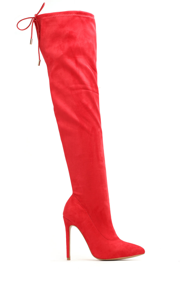 red boots fashion nova