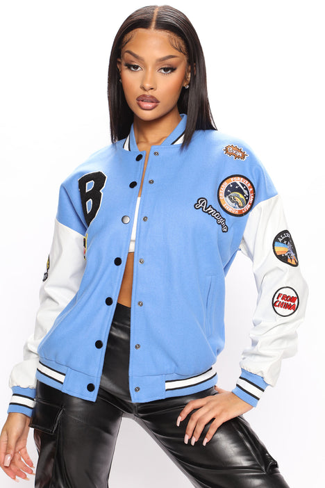 Star Athlete Varsity Jacket - Light Blue | Fashion Nova, Jackets & Coats |  Fashion Nova