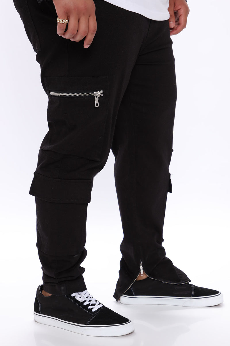 Franco Cargo Pants - Black | Fashion Nova, Mens Pants | Fashion Nova