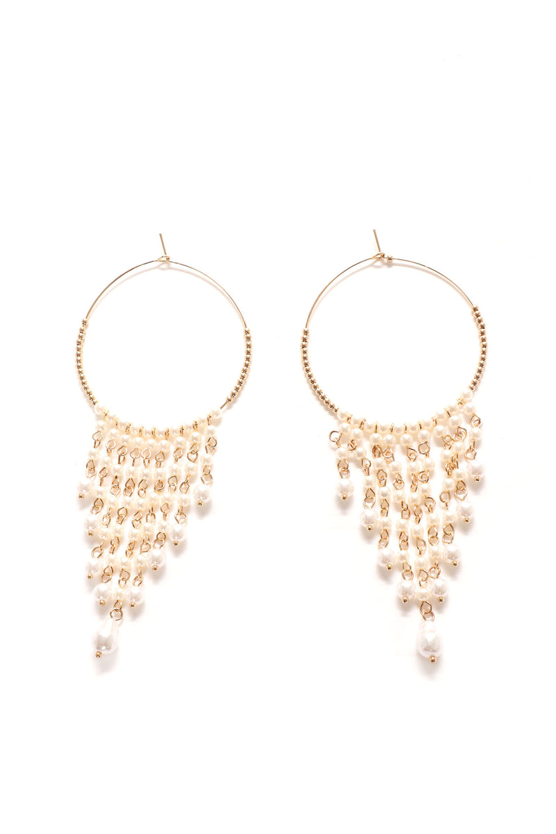 Dripping In Pearls Earrings - Gold | Fashion Nova, Jewelry | Fashion Nova