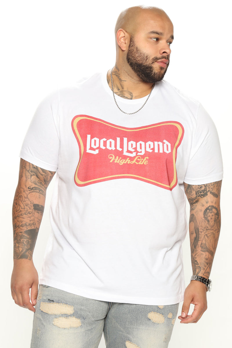 Local Lite Short Sleeve Tee - White | Fashion Nova, Mens Graphic Tees ...