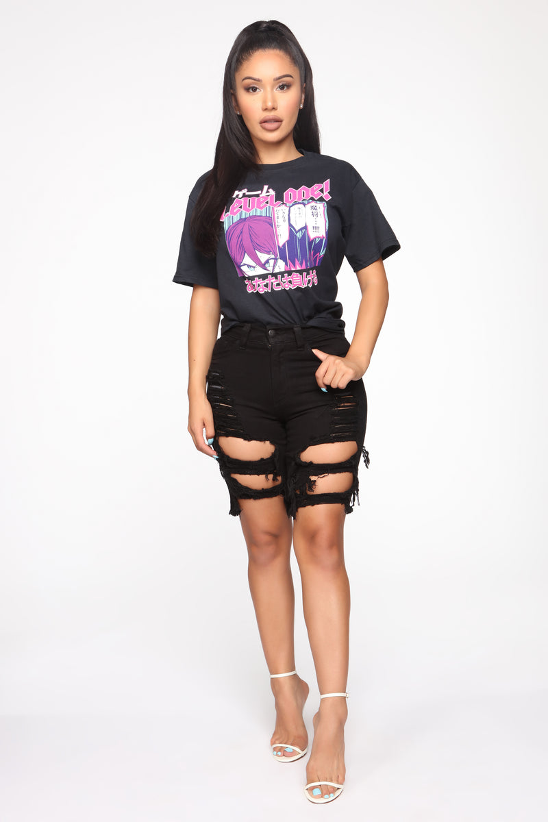 You Lose Tunic Top - Black | Fashion Nova, Screens Tops and Bottoms ...