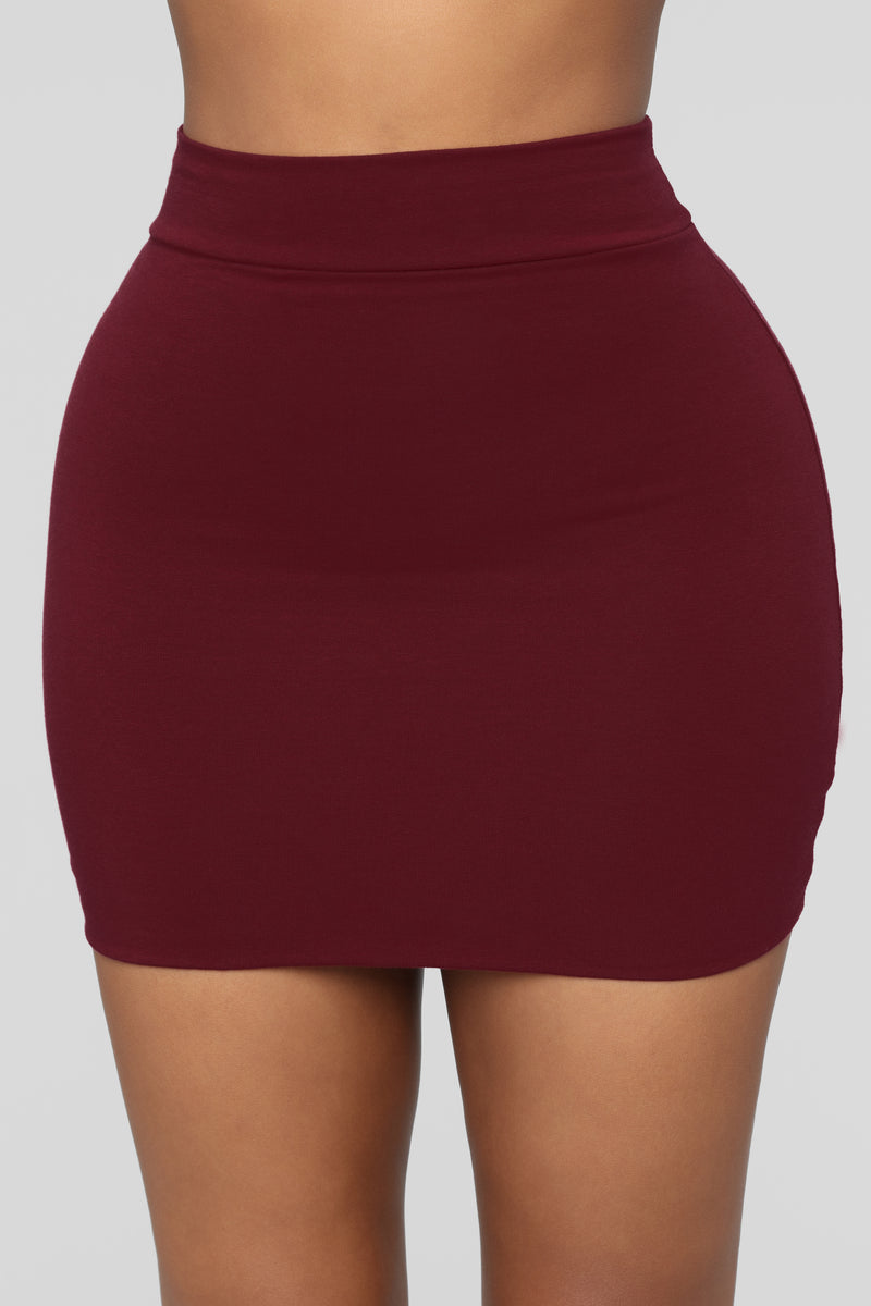 Melanie Mini Skirt - Wine | Fashion Nova, Skirts | Fashion Nova