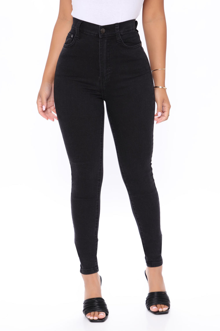 fashion nova black high waisted jeans