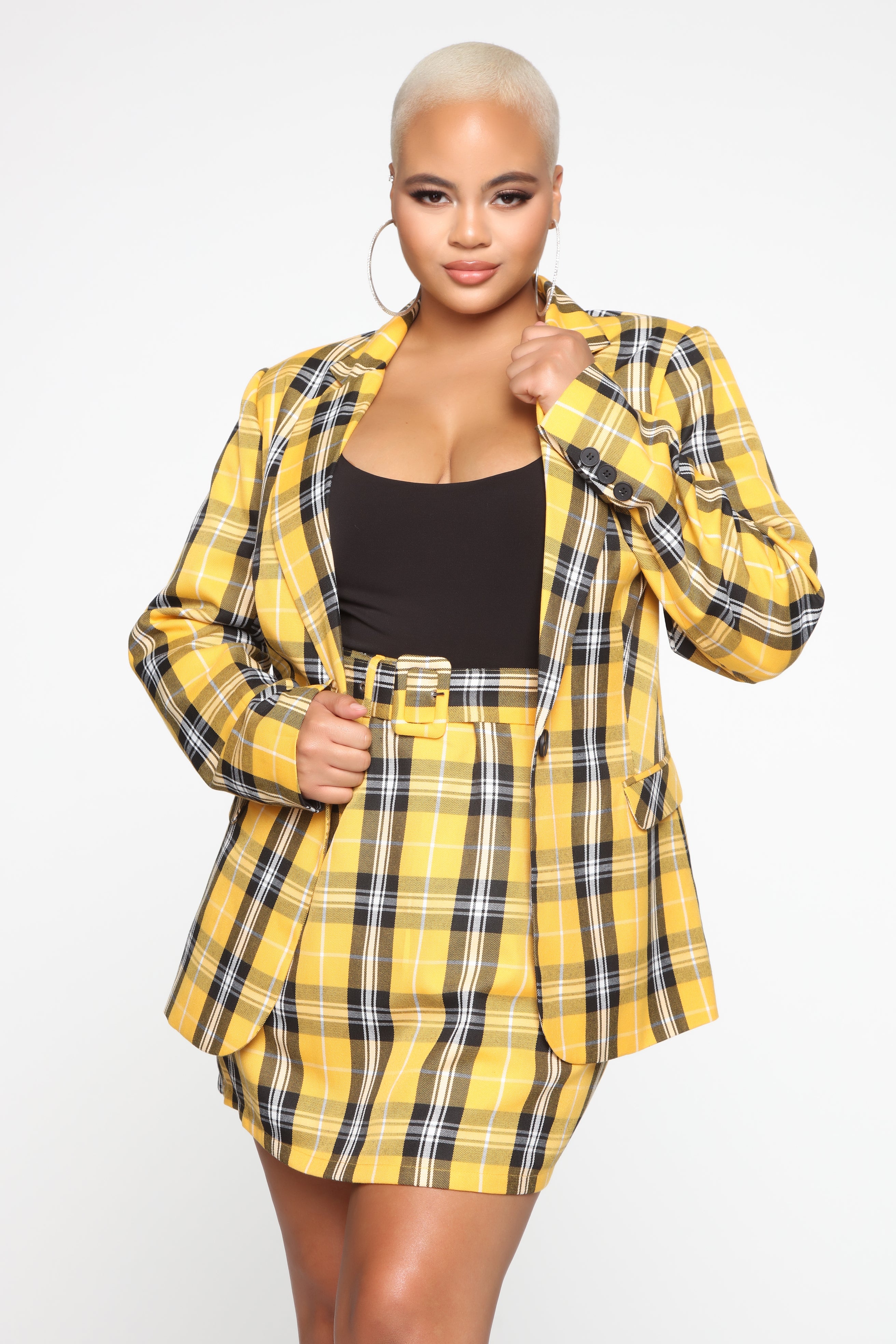 Yellow Plaid Skirt Plus Size | lupon.gov.ph