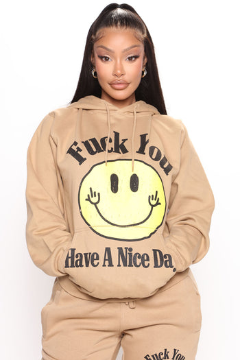 Love Is A Drug Graphic Hoodie - Taupe, Fashion Nova, Screens Tops and  Bottoms