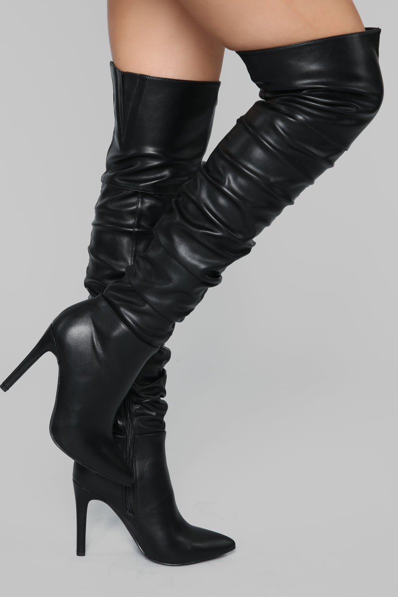 Stay Away From Me Heeled Boot - Black, Shoes | Fashion Nova
