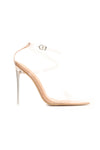 Coming Through Heeled Sandal - Nude Patent