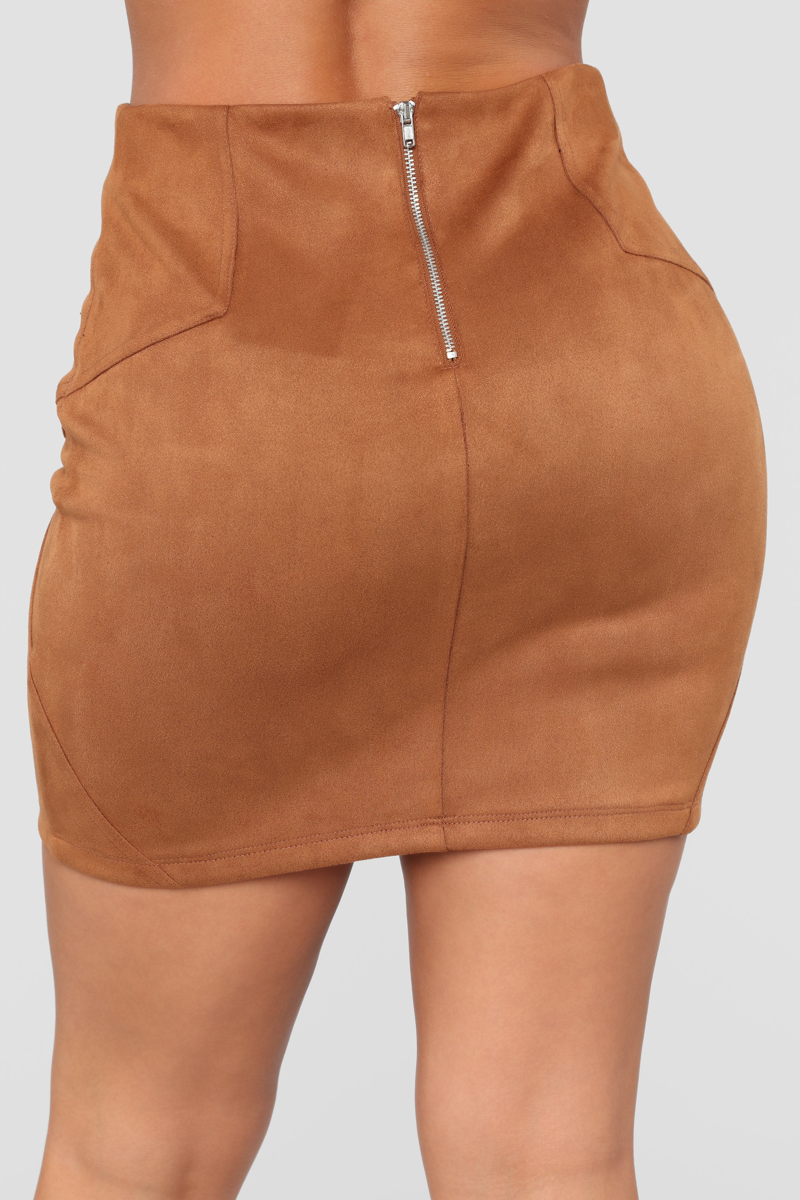 Alicia Faux Suede Skirt - Camel – Fashion Nova