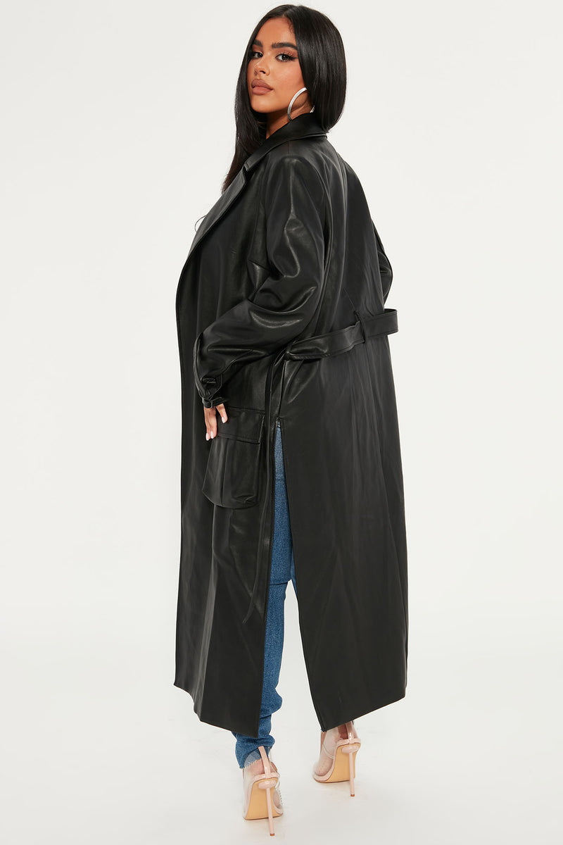 Night Fever Trench Coat - Black | Fashion Nova, Jackets & Coats ...