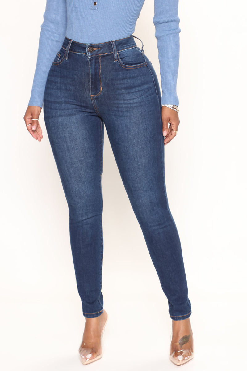 Poster Girl Perfect Stretch Skinny Jeans - Dark Wash | Fashion Nova ...