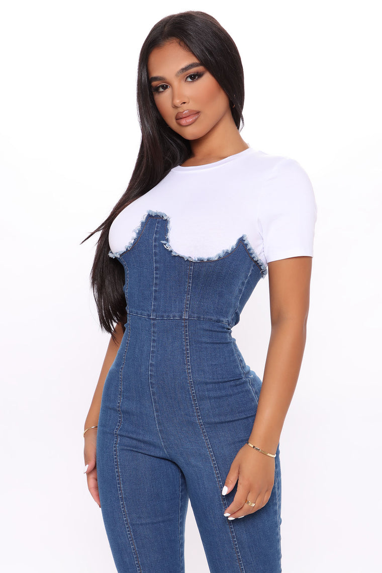 fashion nova denim overalls