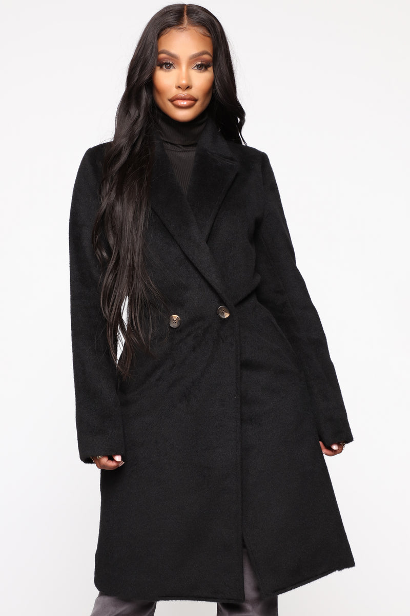 It's A Long Story Coat - Black | Fashion Nova, Jackets & Coats ...