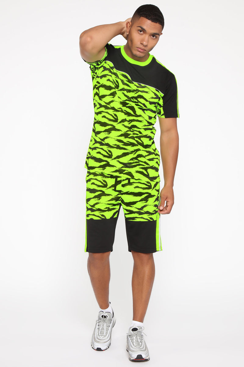 Zebra Print Tee - Neon Yellow | Fashion Nova, Mens Tees & Tanks ...