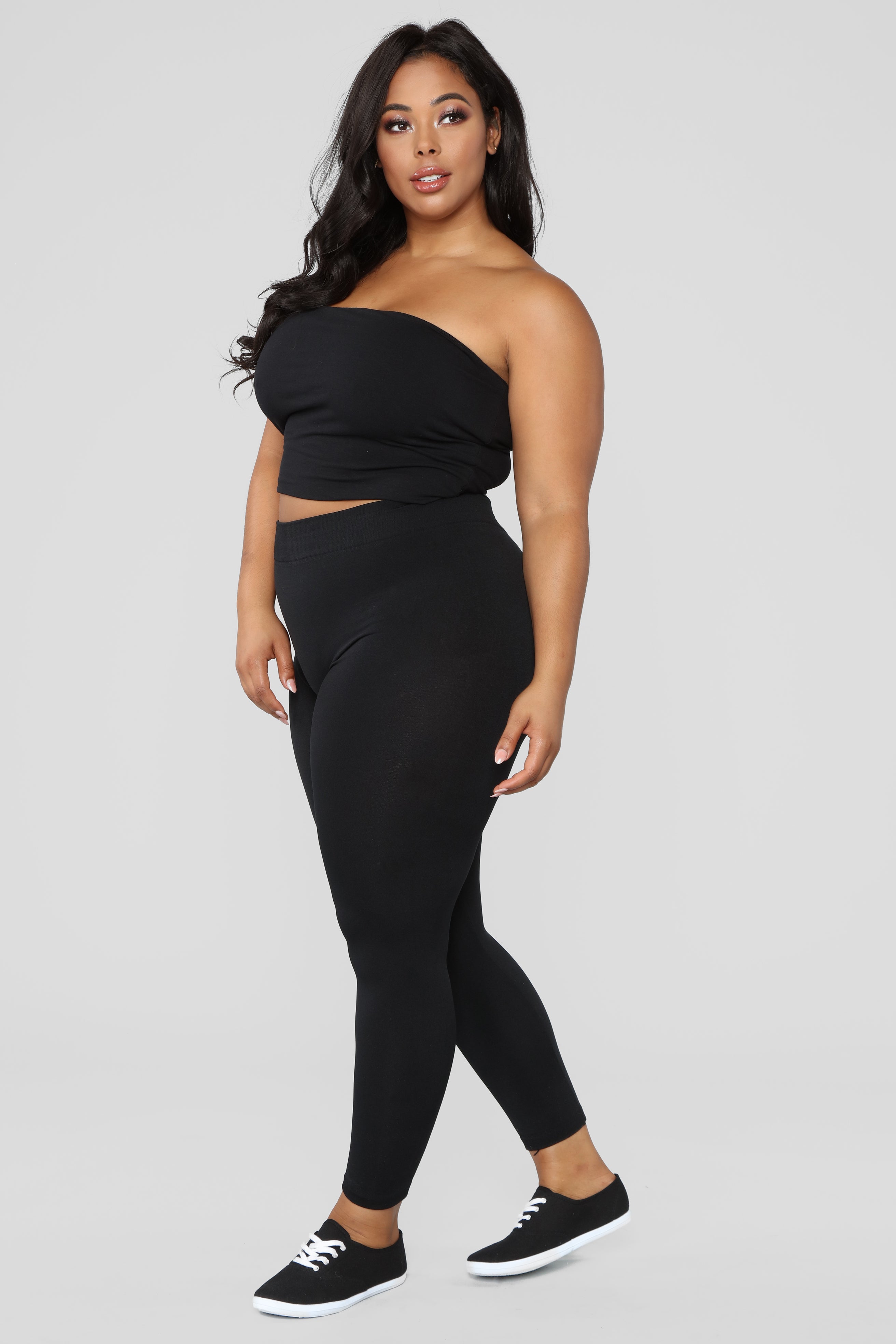 Yes Fleece Leggings - Black – Fashion Nova