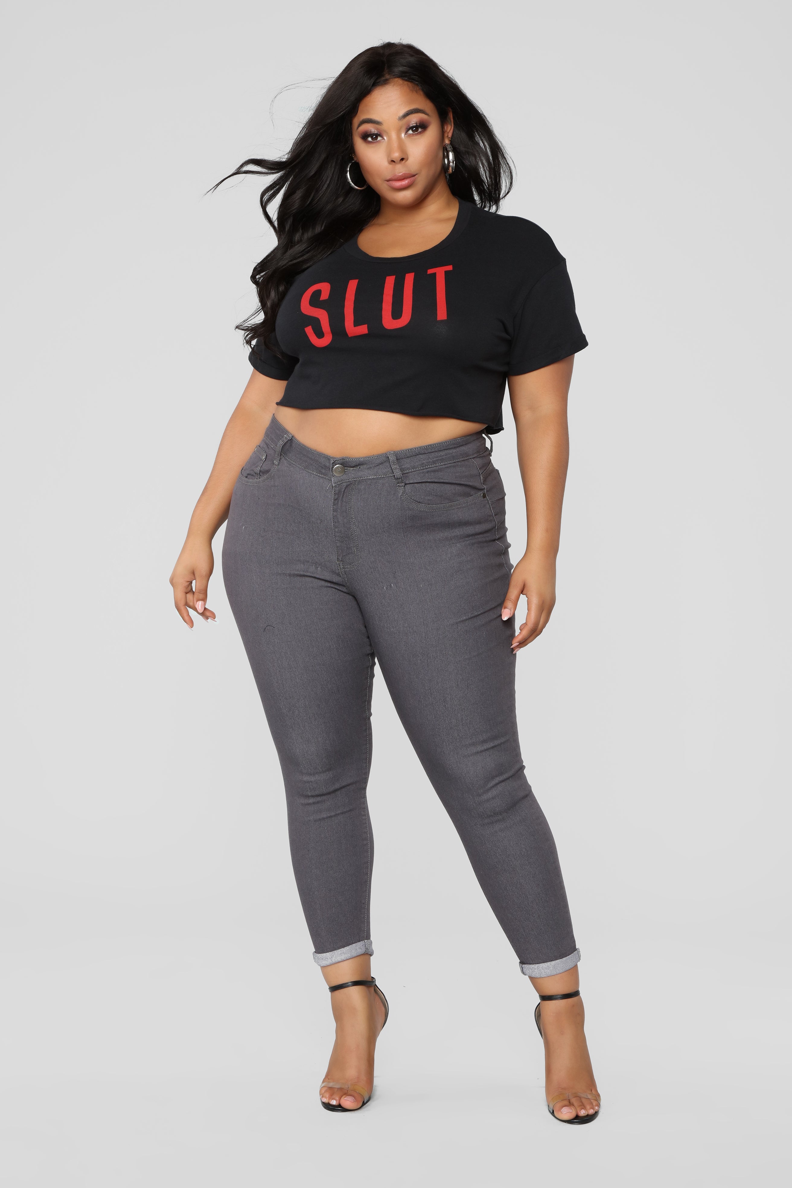 She Mighty Fine Booty Lifting Jeans Grey 5163