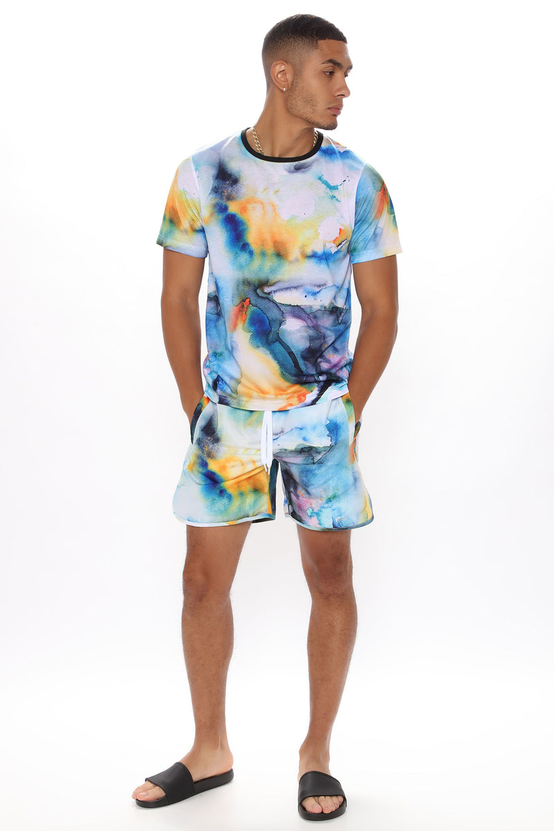 Claude Volley Trunk - Multi Color | Fashion Nova, Mens Swim | Fashion Nova