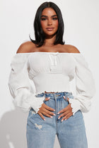 Brooklyn Crop Top - Off White