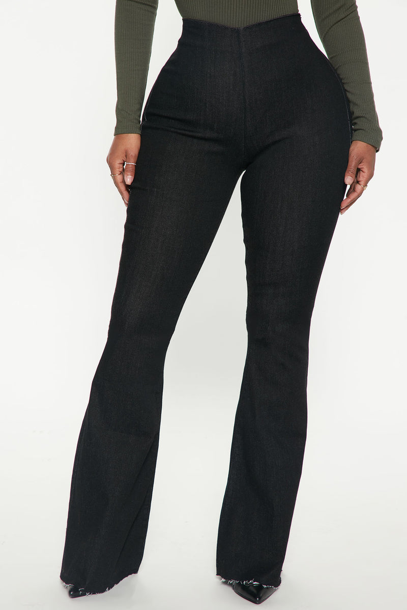 Sweet Love Story Pull On Flare Jeans - Black | Fashion Nova, Jeans ...