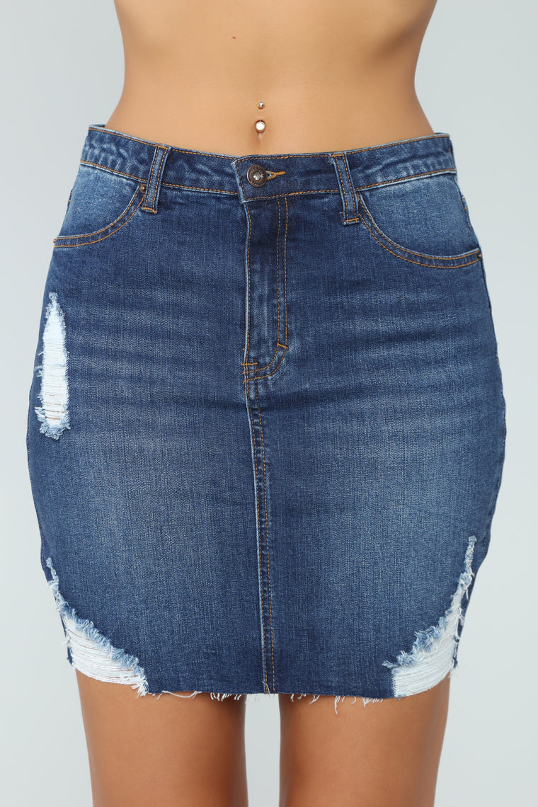 fashion nova jeans skirt