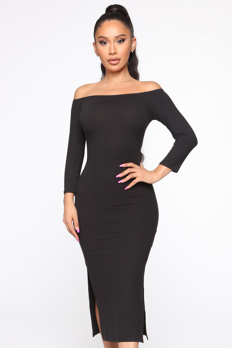 No Ordinary Girl Midi Dress - Black | Fashion Nova, Dresses | Fashion Nova