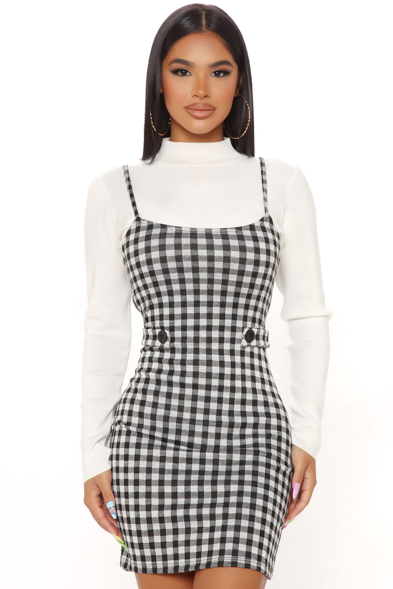 Kaylee Mini Dress - Black/White | Fashion Nova, Dresses | Fashion Nova